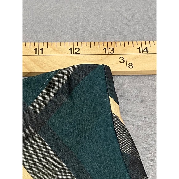 Favorite Daughter Green Plaid Bias Cut Maxi Skirt Size S Forest Green Tartan - Picture 3 of 9